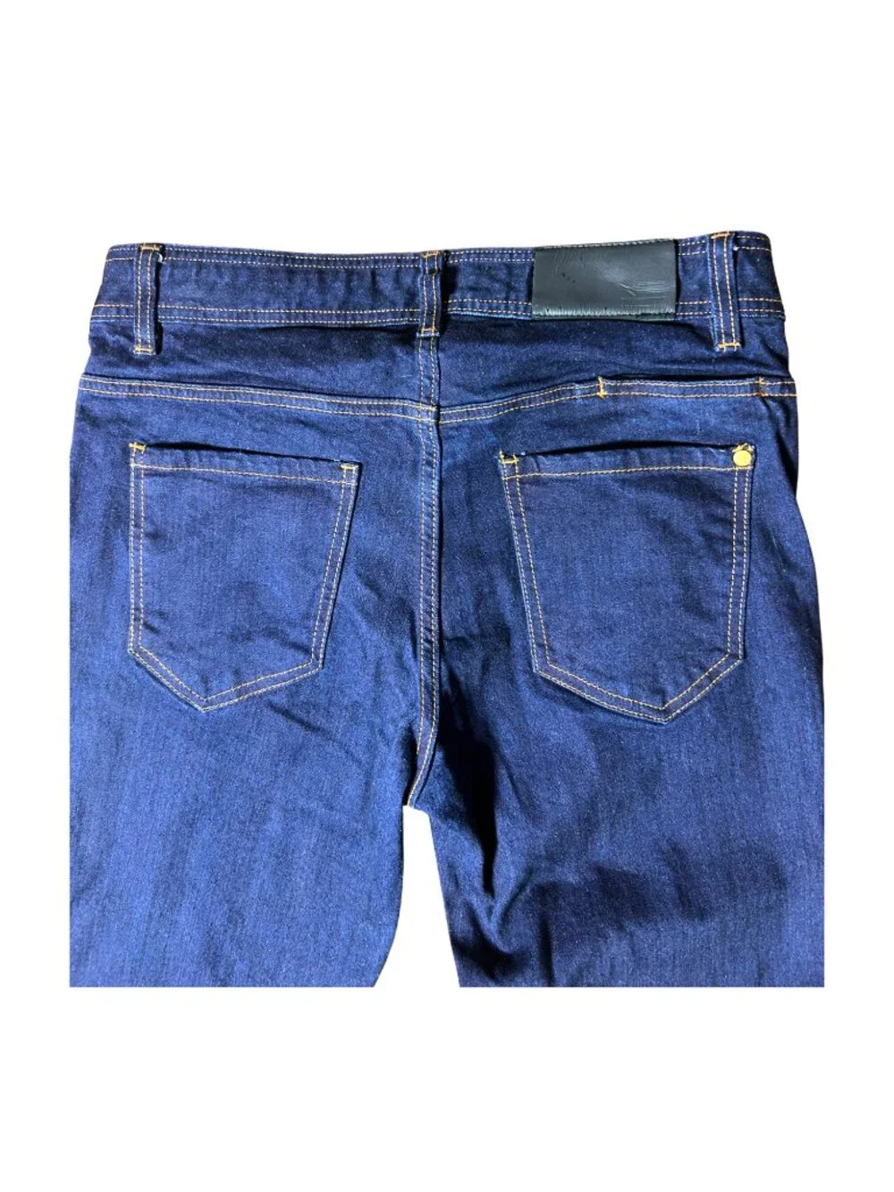 Hyper Denim Raw Indigo Stack Zipper Jeans Men's 34
